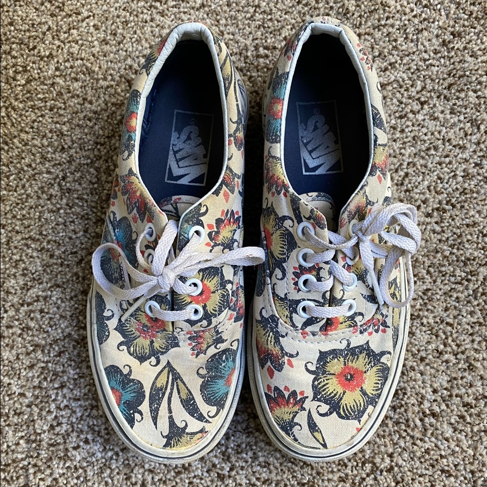 Flower Lace-up Vans